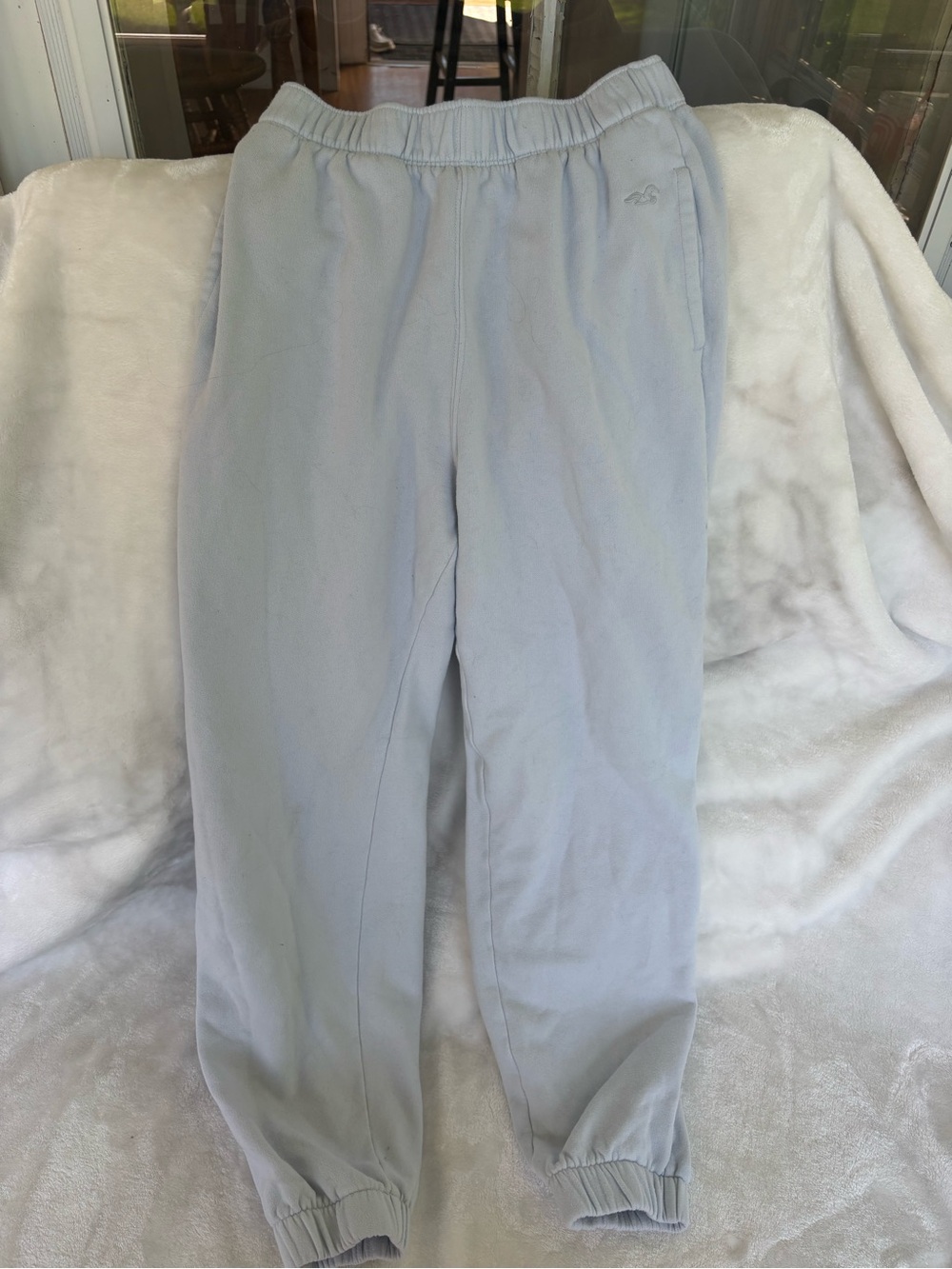 Hollister Pale Blue Fleece sweatpants